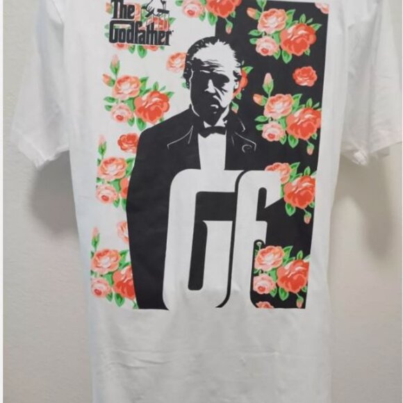 Mens The Godfather Shirt Tshirt Personalized NEW SIZE LARGE ROSES UNIQUE LOGO - Picture 1 of 4
